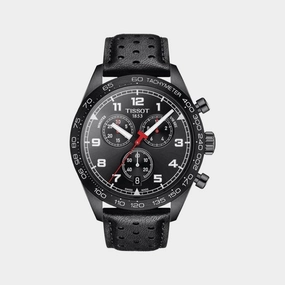 Prs 516 Men's Black Chronograph Leather Watch T1316173605200 budget    watches    watches classic