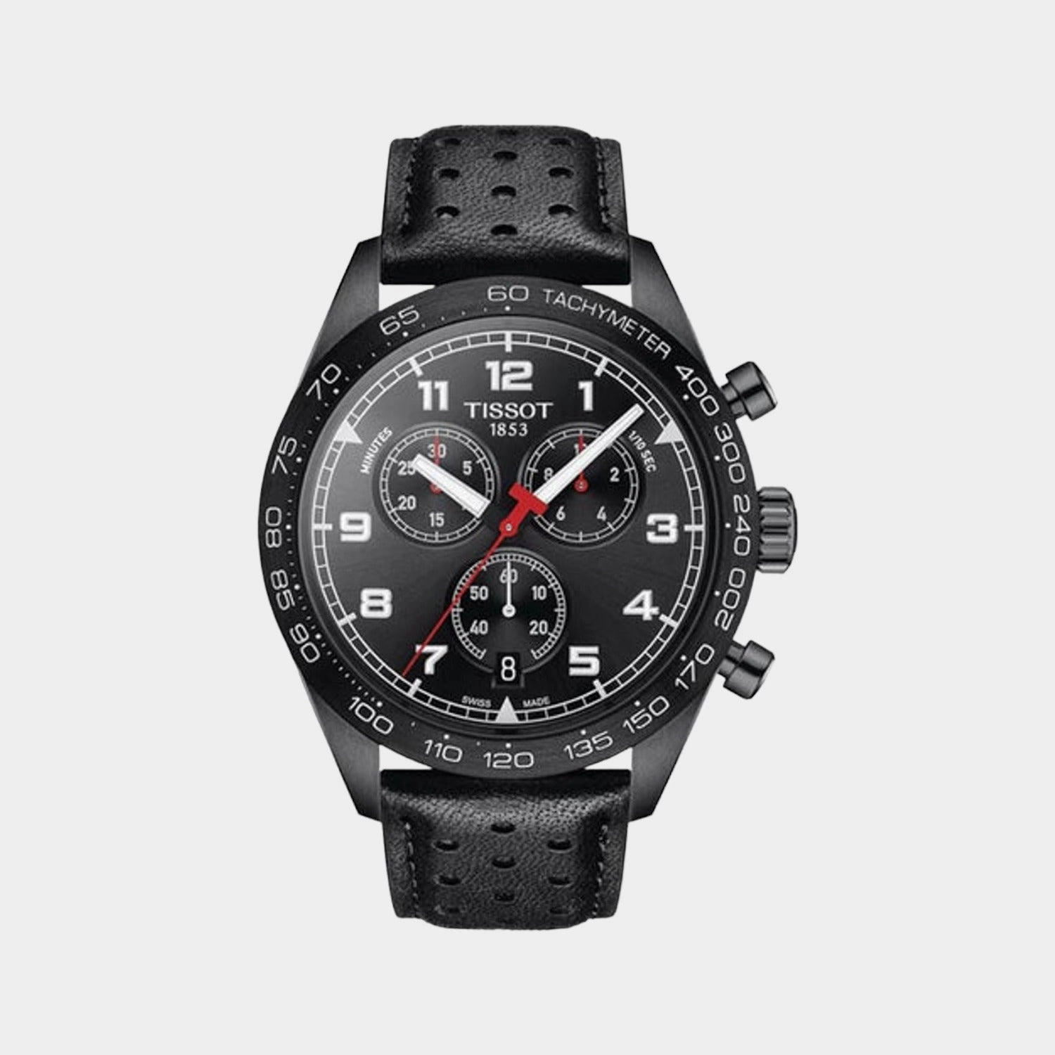 Prs 516 Men's Black Chronograph Leather Watch T1316173605200 budget    watches    watches classic