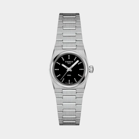 PRX Women Quartz Black Dial Analog Stainless Steel Watch T1370101105600 budget    watches    watches classic
