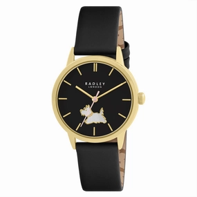 Radley Black Leather Strap Ladies Watch RY21674A 
