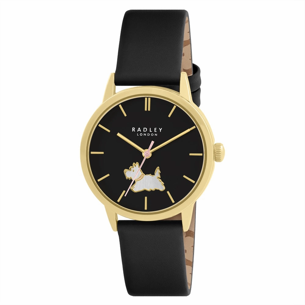Radley Black Leather Strap Ladies Watch RY21674A 