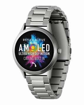 Reflex Active SERIES 31 AMOLED Silver Steel Bracelet Smart Watch RA31-4093 