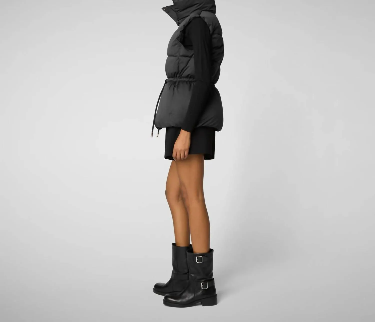 Ren Puffer Vest In Black