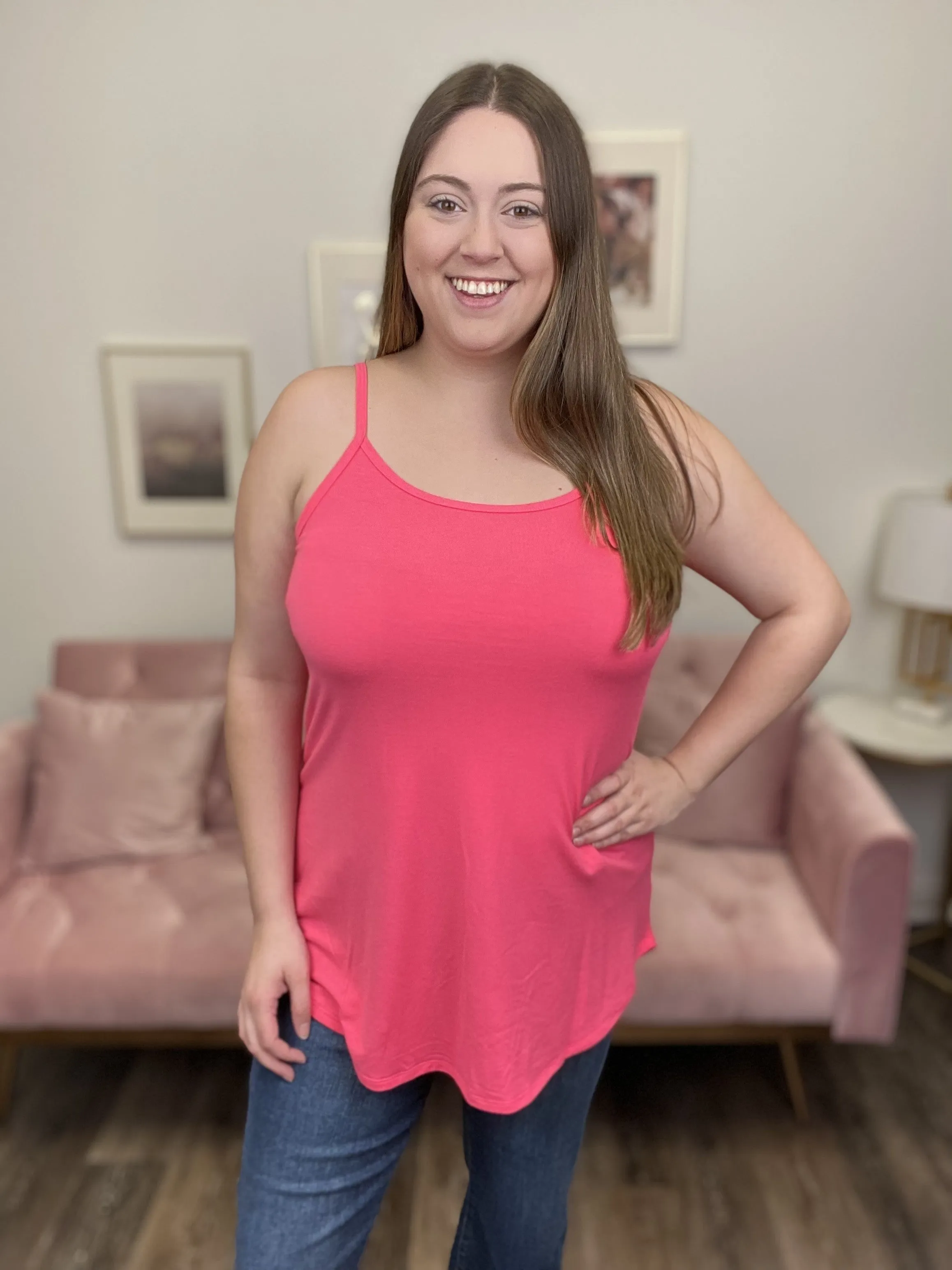 Reversible Women's Spaghetti Strap Layering Cami