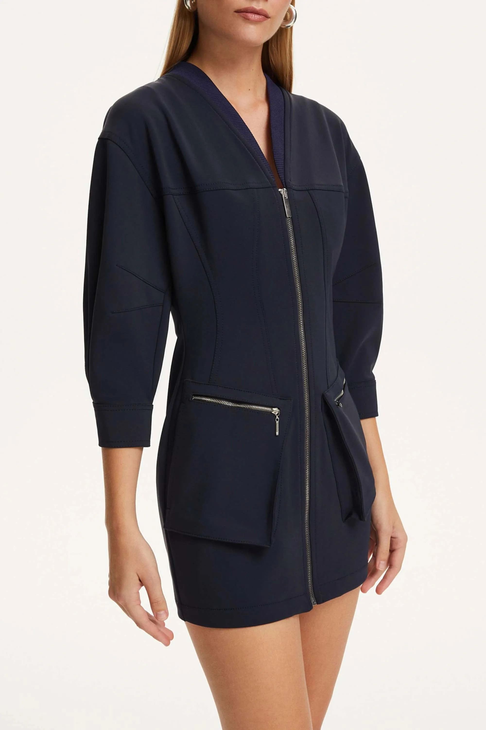 Ribbed Zipper Jacket