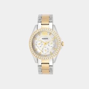 Riley Women Quartz Silver Dial Multi-Function Stainless Steel Watch ES3204 women watches best women watches affordable women's watches branded women watches