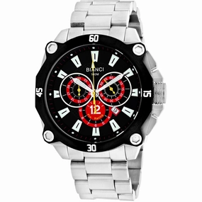 Roberto Bianci Men's Watch - Enzo Black Dial Stainless Steel Bracelet | RB71013 