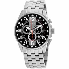 Roberto Bianci Men's Watch - Messina Black Dial Stainless Steel Bracelet | RB70981 