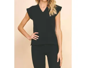 Rory Sweater Vest In Black