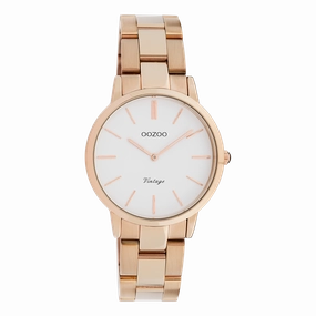 Rose gold coloured OOZOO watch with stainless steel bracelet - C20048,seiko watches,couple watches,watches designer,watches discount,women watches,best women watches,high end women's watches,high quality women's watches