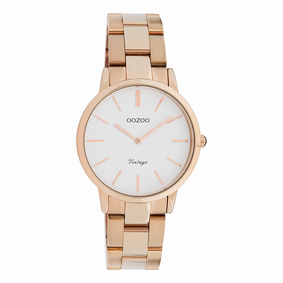 Rose gold coloured OOZOO watch with stainless steel bracelet - C20048,seiko watches,couple watches,watches designer,watches discount,women watches,best women watches,high end women's watches,high quality women's watches