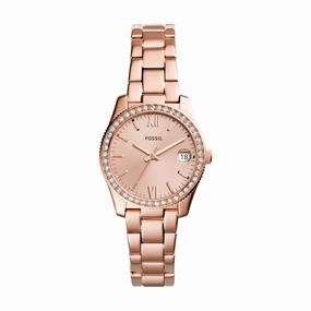 Rose Gold-Tone Fossil Scarlette Mini Stainless Steel Watch ES4318 