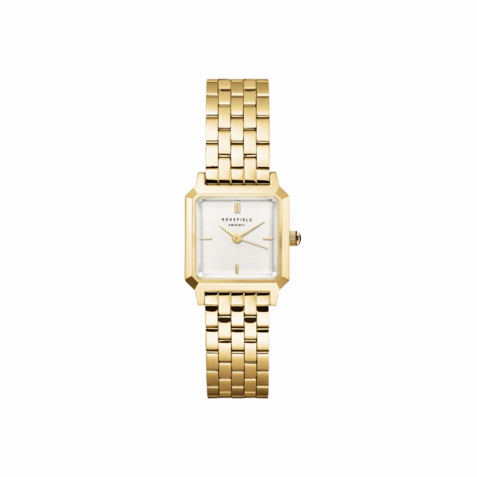 Rosefield Boxelle White Dial Stainless Steel Watch BWGSG-B01 