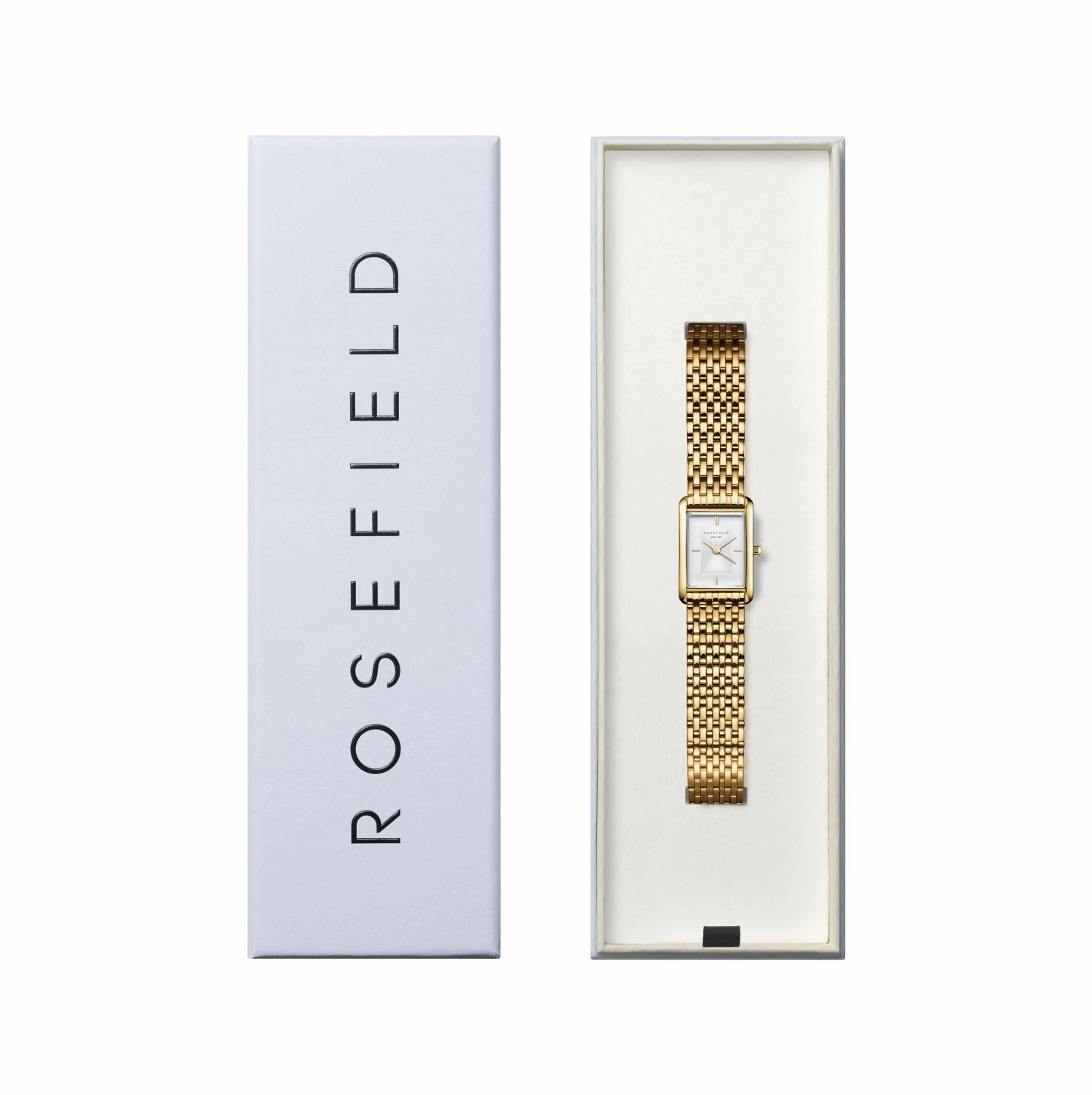Rosefield Heirloom White Dial Steel Gold Watch HWGSG-H01