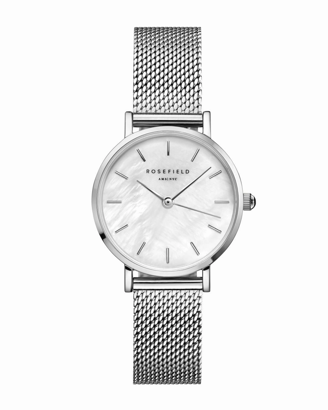 Rosefield The Small Edit White Silver Watch 26WS-266,quartz watch, quartz watches for men, quartz watches for women, best quartz watch, minimalist quartz watch, luxury quartz watch, waterproof quartz watch,analog quartz watch, digital quartz watch,affordab