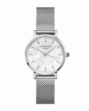 Rosefield The Small Edit White Silver Watch 26WS-266,quartz watch, quartz watches for men, quartz watches for women, best quartz watch, minimalist quartz watch, luxury quartz watch, waterproof quartz watch,analog quartz watch, digital quartz watch,affordab