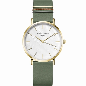 Rosefield WFGG-W85 West Village Affordable Leather Watch Leather Watch Discount