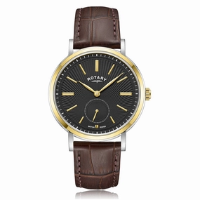 Rotary Black Dial Dress Mens Watch GS05321/04 