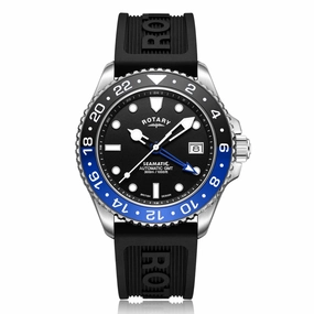Rotary Seamatic Automatic GMT Mens Watch GS04378/96 cheap digital watch best digital watch for men