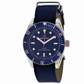 Seapro Men's Watch - Revival Quartz Silver Tone Case Blue Leather Strap | SP0303 Luxury Quartz Watch Quartz Watch Sale