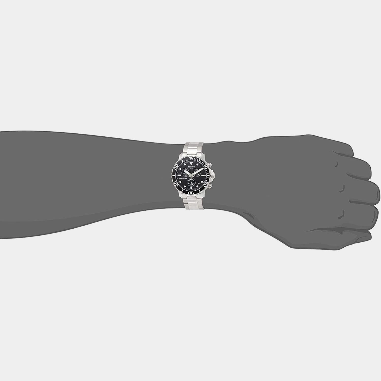 Seastar Men Chronograph Stainless Steel Watch T1204171105100