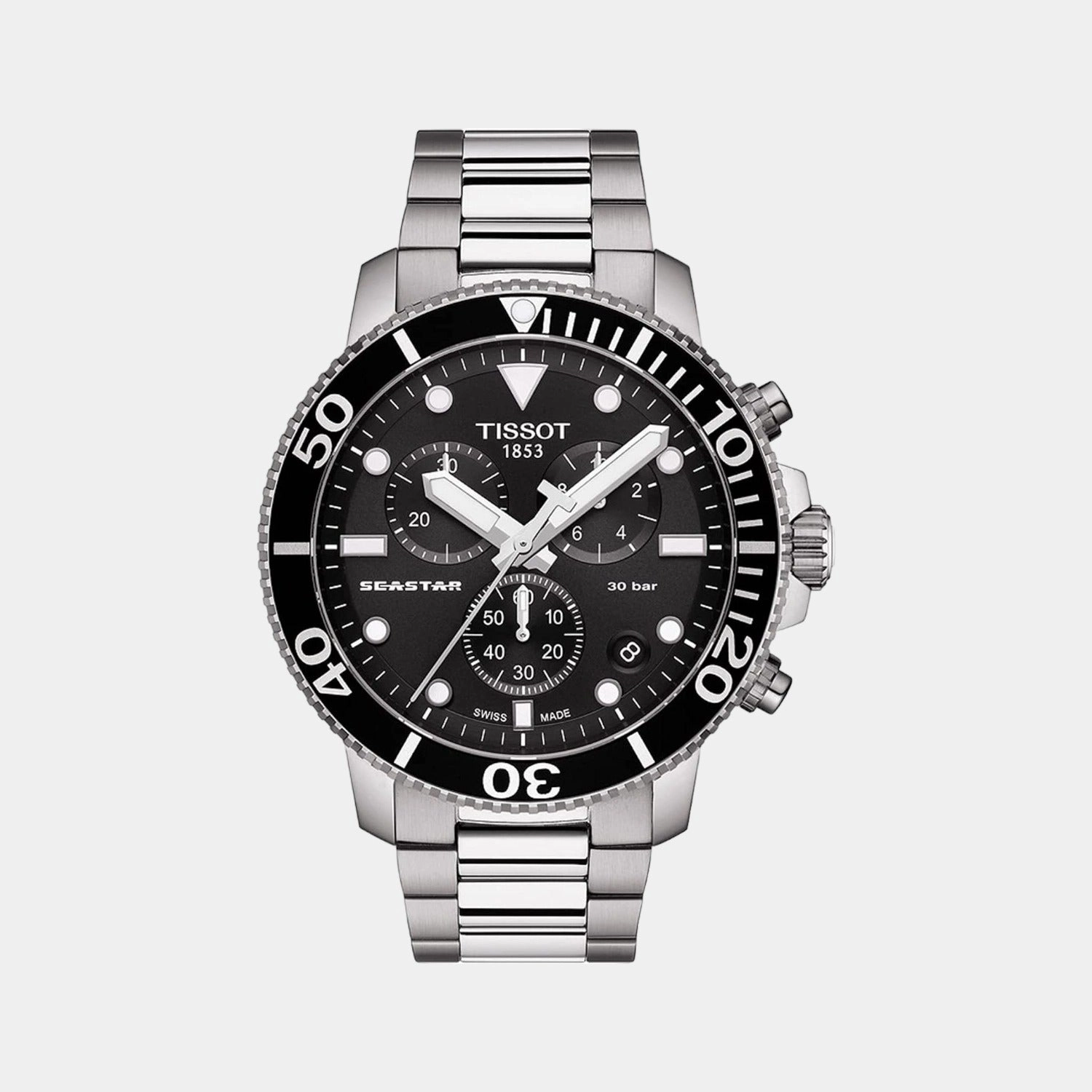 Seastar Men Chronograph Stainless Steel Watch T1204171105100 budget    watches    watches classic