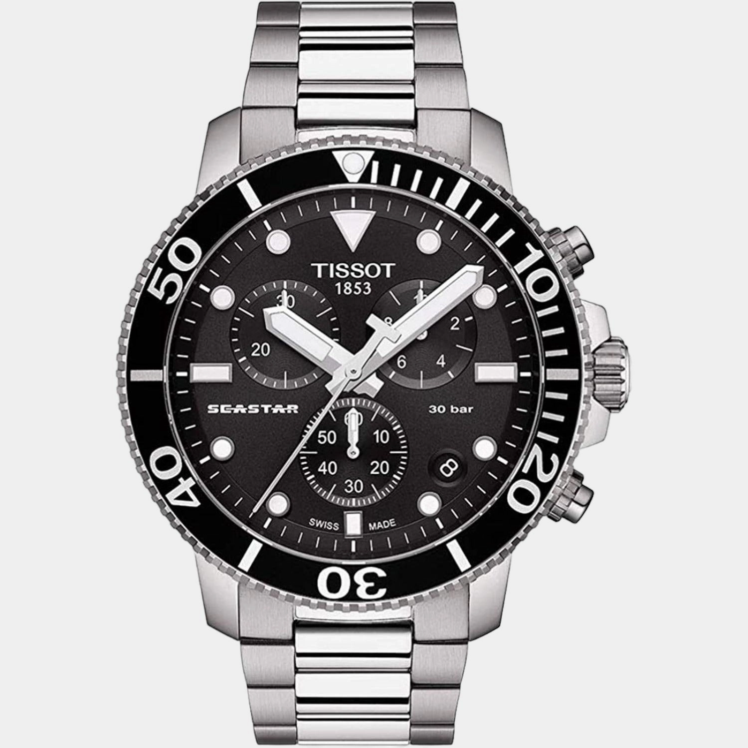 Seastar Men Chronograph Stainless Steel Watch T1204171105100