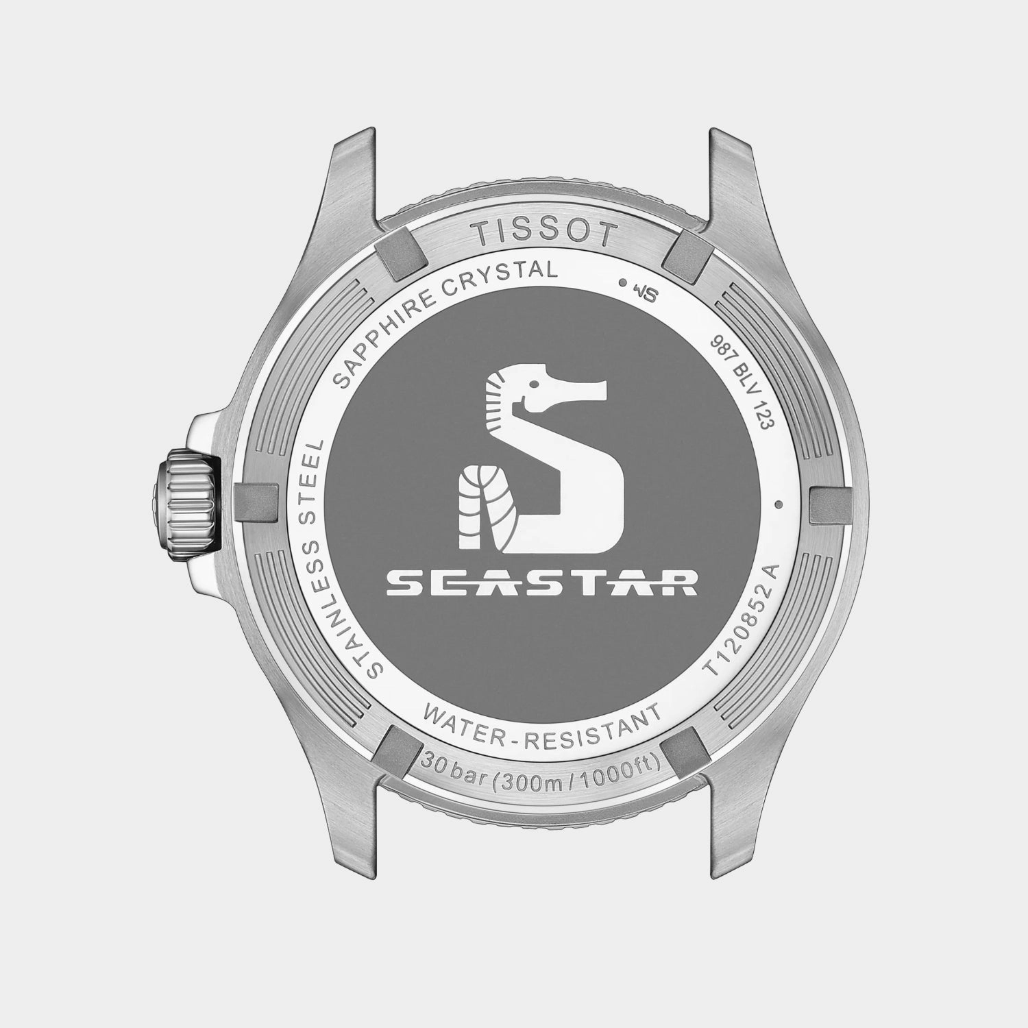 Seastar Men Quartz Black Dial Analog Rubber Watch T1208521705100