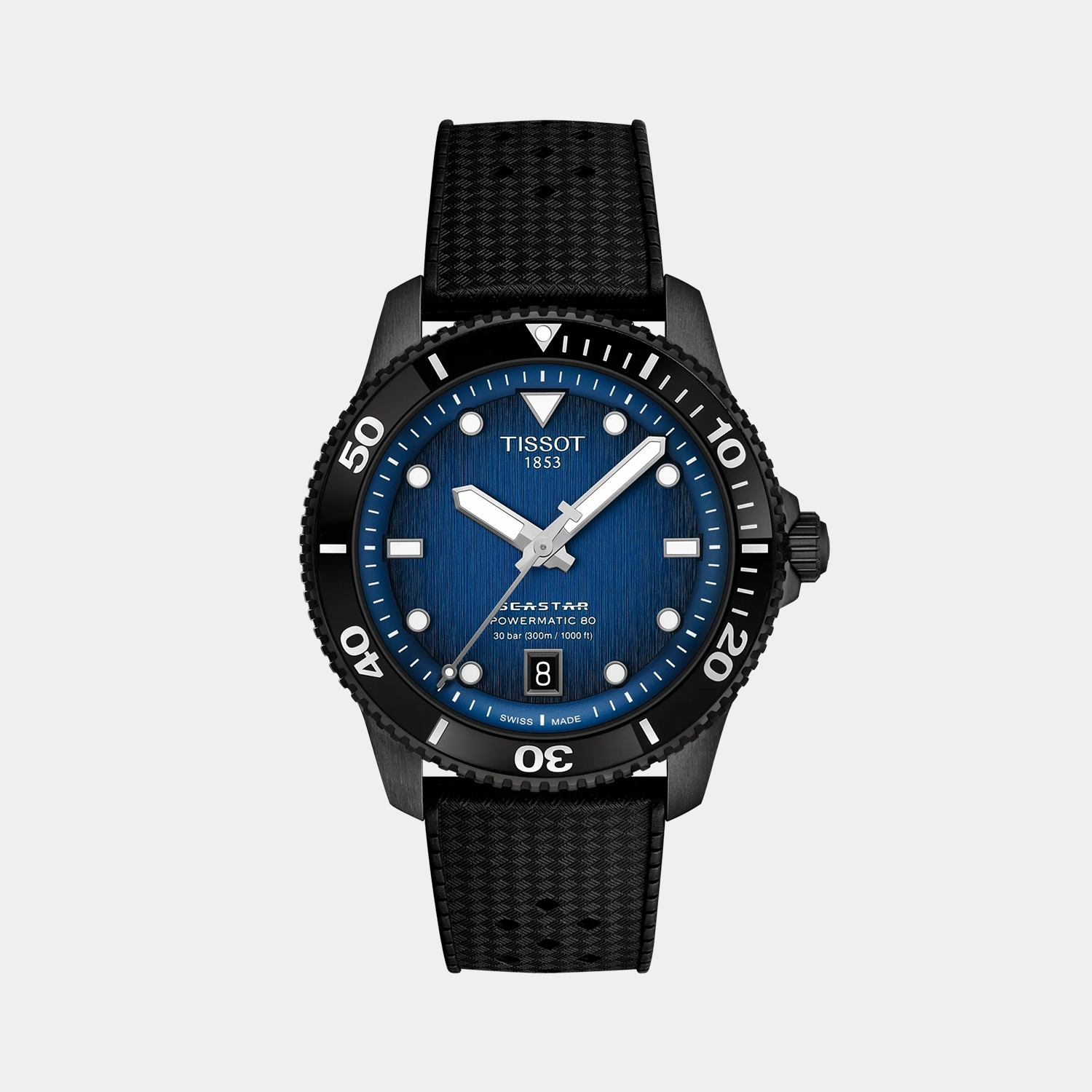 Seastar T-Sport Unisex Analog Graded Blue Dial Automatic Rubber Watch T1208073704100 budget    watches    watches classic