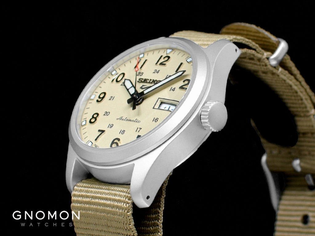 Seiko 5 Sports ??Field Sports Style?? Automatic 36 Desert Tan Ref. SBSA199