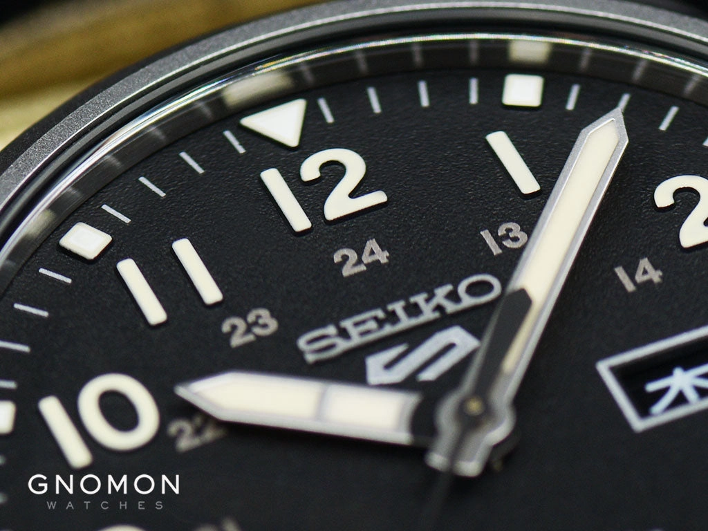 Seiko 5 Sports ??Military Style?? Black - Nylon Ref. SBSA117