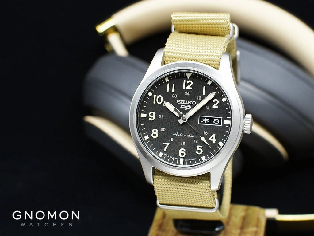 Seiko 5 Sports ??Military Style?? Black - Nylon Ref. SBSA117