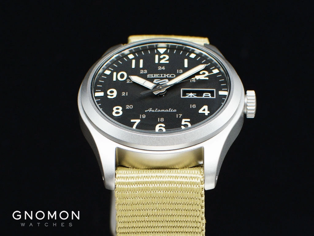 Seiko 5 Sports ??Military Style?? Black - Nylon Ref. SBSA117