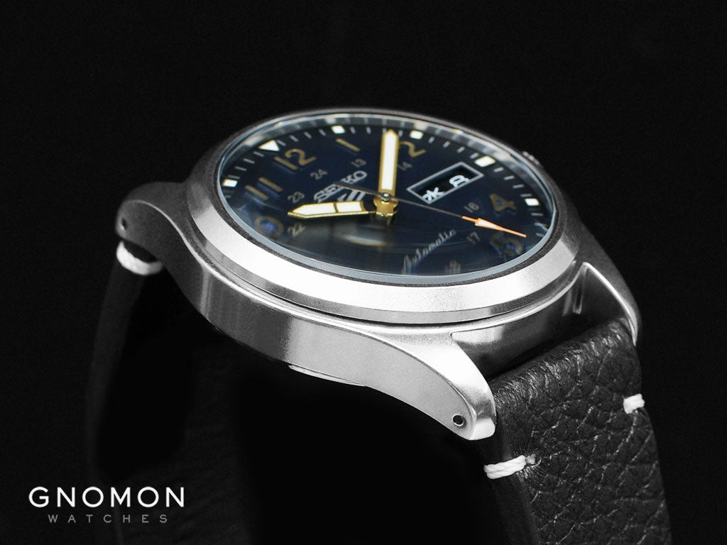 Seiko 5 Sports ??Military Style?? Blue - Leather Ref. SBSA119