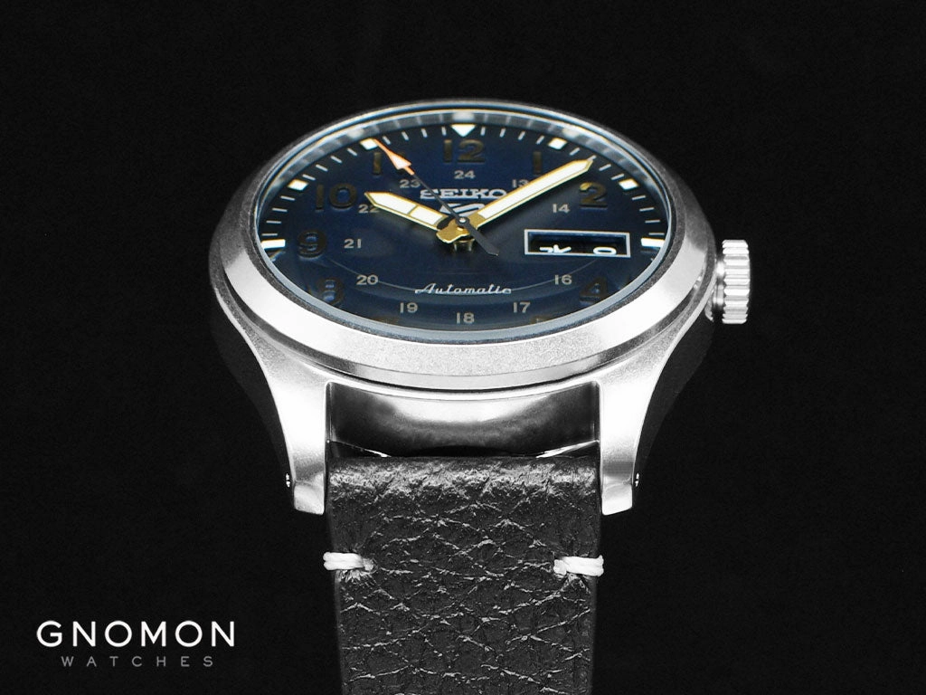 Seiko 5 Sports ??Military Style?? Blue - Leather Ref. SBSA119