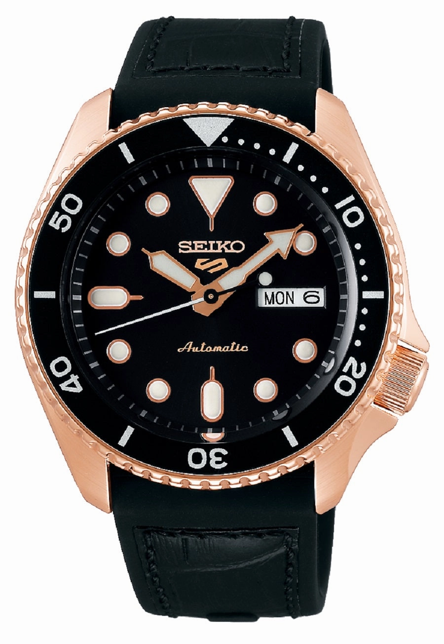 SEIKO 5 Sports SRPD76K1 Automatic Watch for Men Affordable Leather Watch Leather Watch Discount