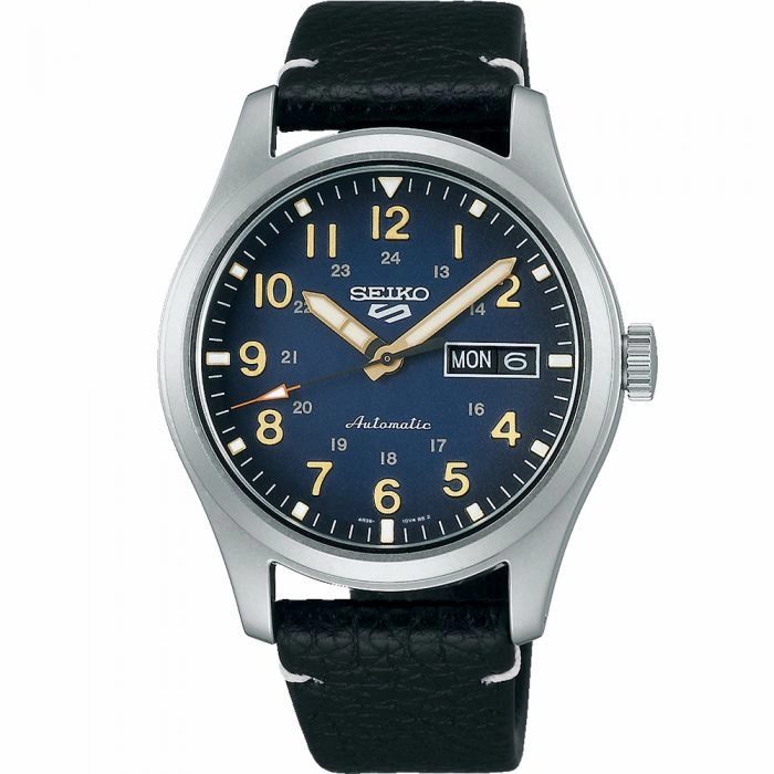 Seiko 5 Sports SRPG39K Automatic Affordable Leather Watch Leather Watch Discount