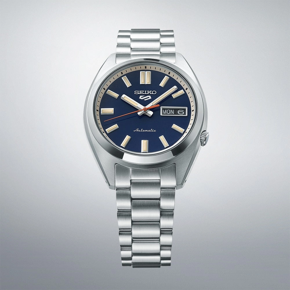 Seiko 5 Sports SXNS 'Rinse Blue' Stainless Steel Mens Watch SRPK87K1
