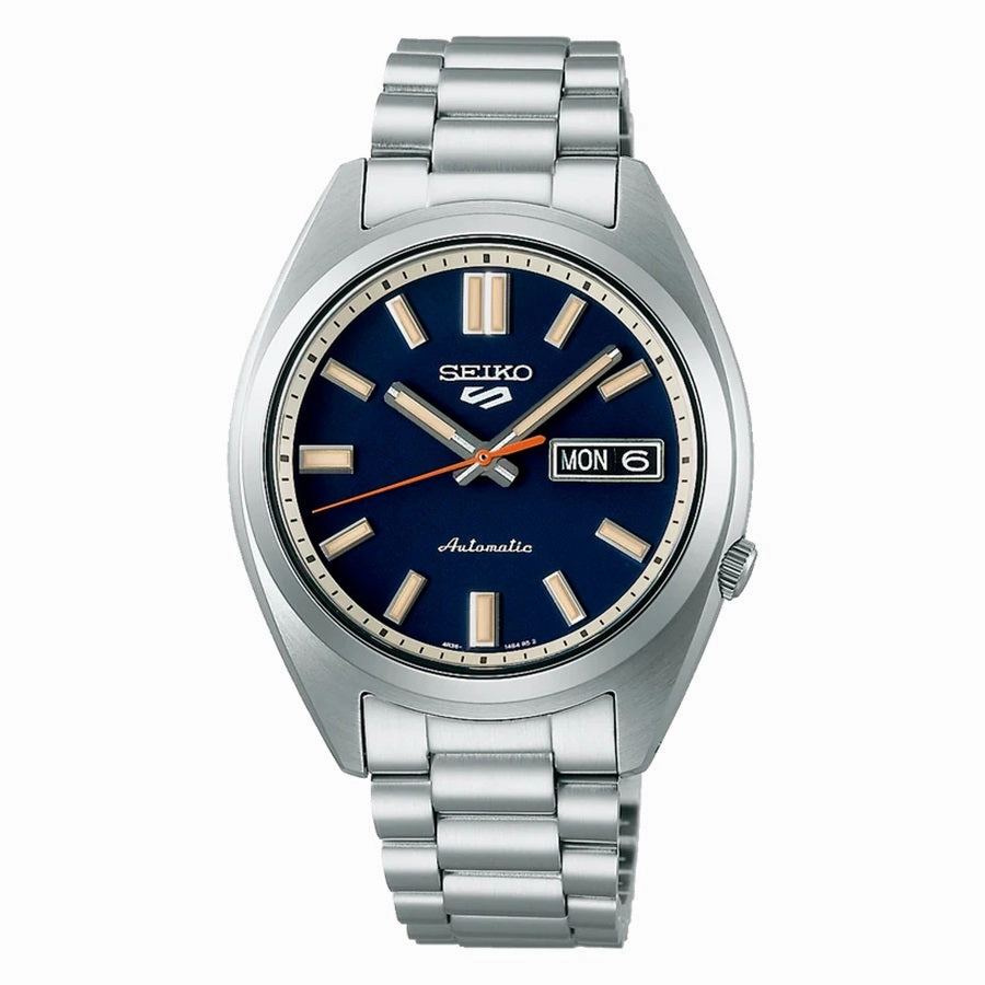 Seiko 5 Sports SXNS 'Rinse Blue' Stainless Steel Mens Watch SRPK87K1 
