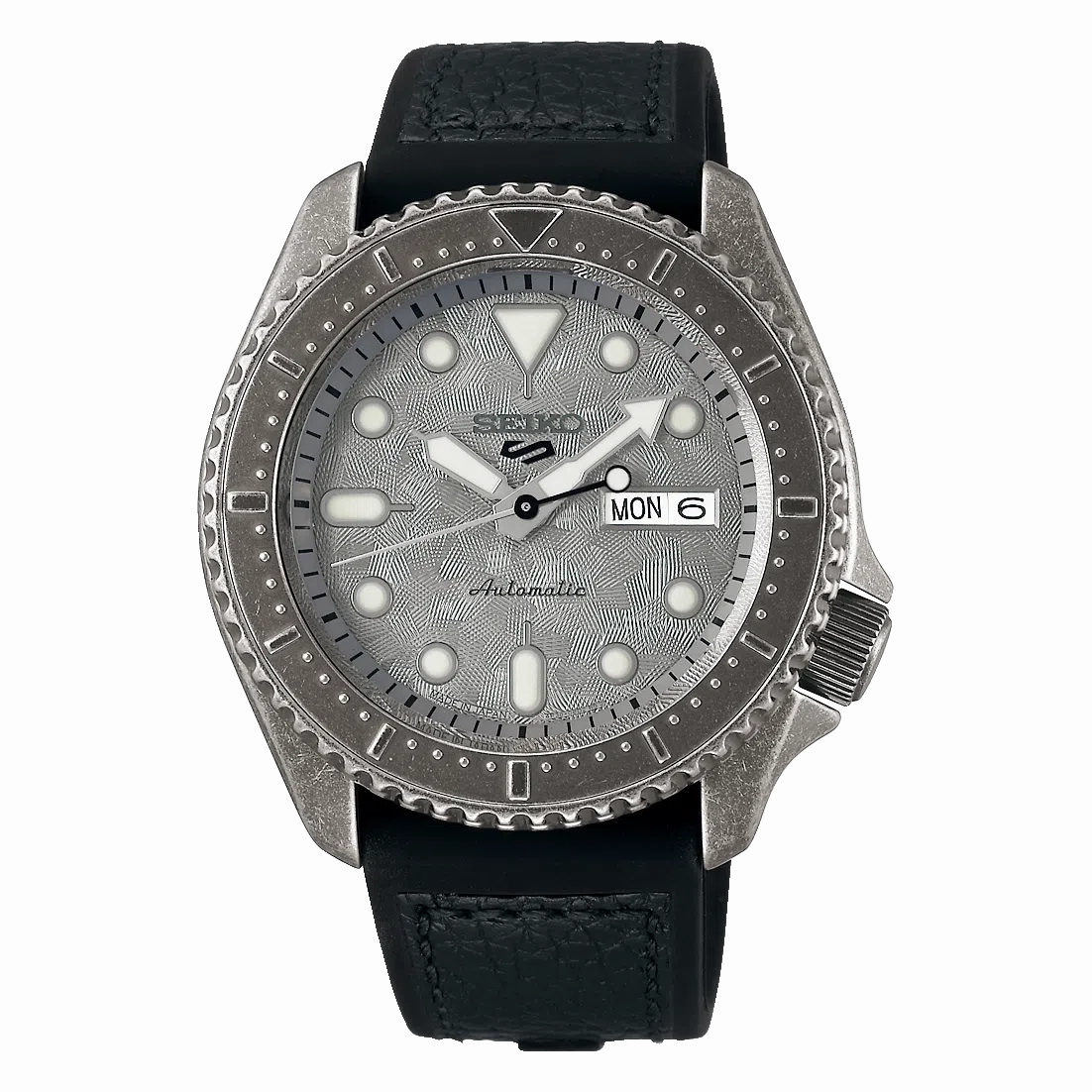 Seiko 5 SRPE79K1 Sports Automatic Watch for Men's Affordable Leather Watch Leather Watch Discount