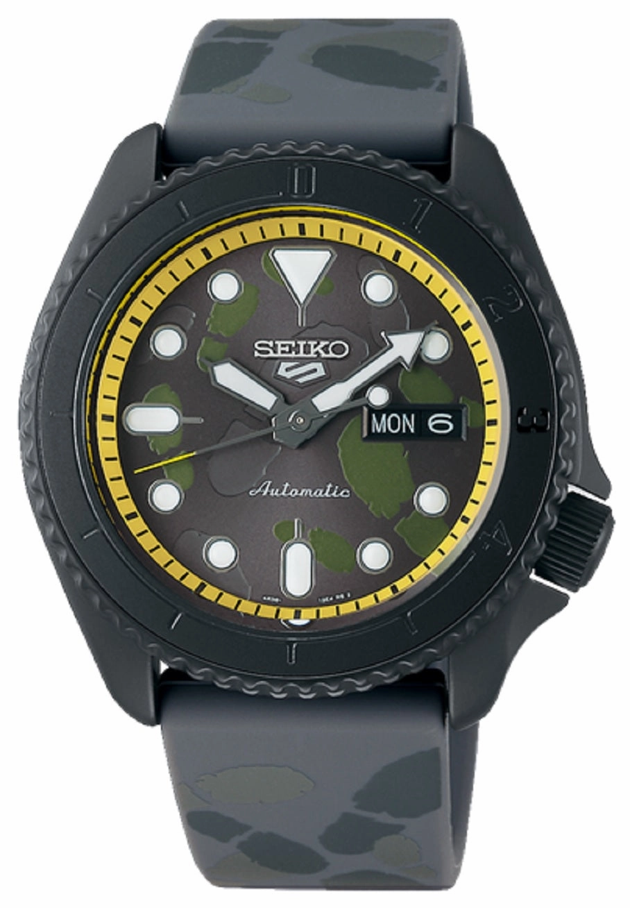 Seiko 5 SRPH69K1  Sports One Piece Sanji Limited Edition Automatic Watch Men,silicone watch,silicone strap watch,silicone watches for men,silicone watches for women,unisex silicone watch,kids silicone watch,sports silicone watch,casual silicone watch,water