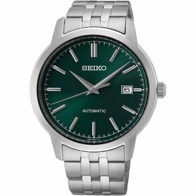 Seiko Men's Watch - Automatic Green Dial Stainless Steel Bracelet Date | SRPH89K1 