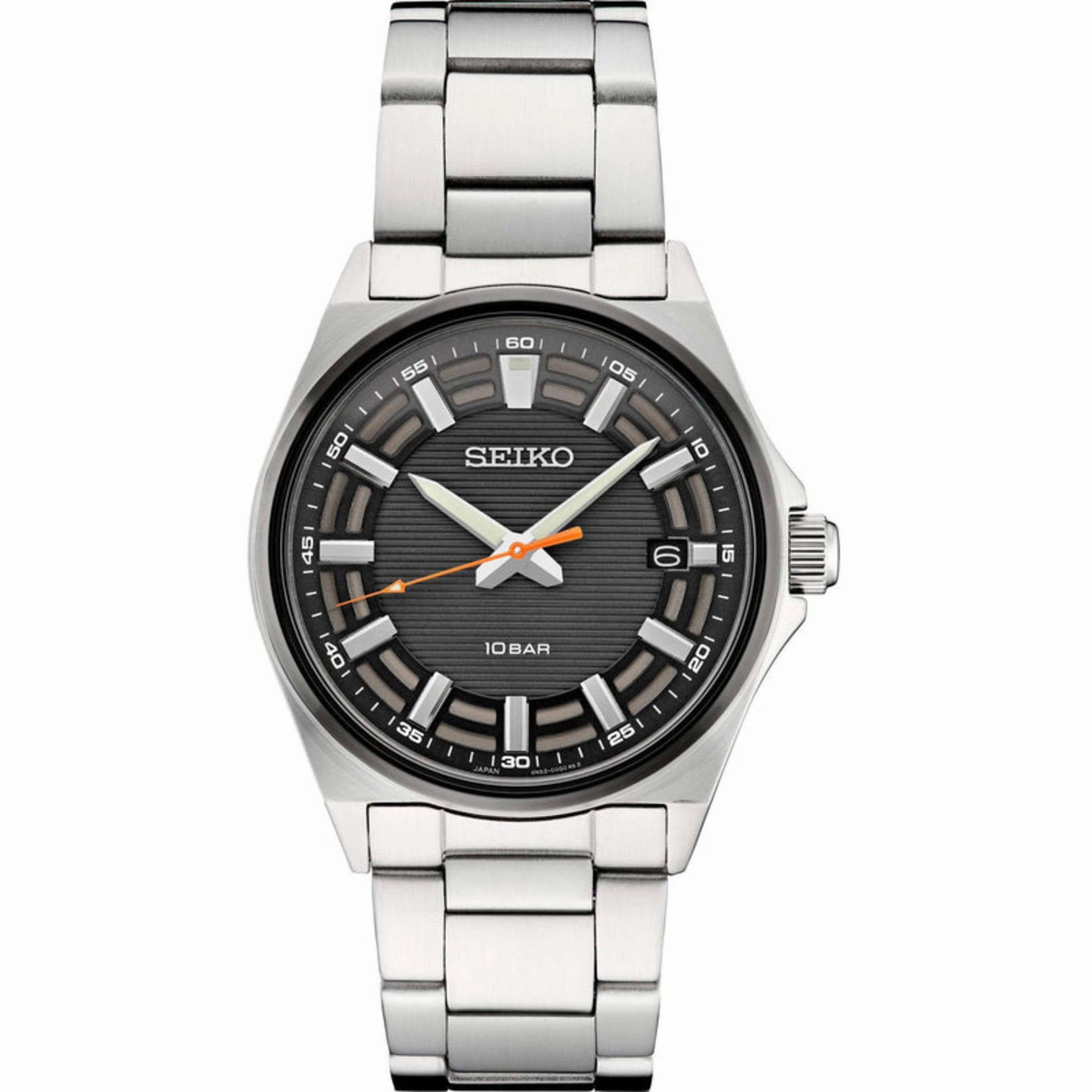 Seiko Men's Watch - Essentials Quartz Black Dial Stainless Steel Bracelet | SUR507 men's watches best men's watches under $500 affordable men's watches men watches classic
