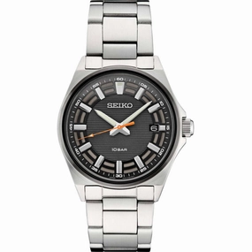 Seiko Men's Watch - Essentials Quartz Black Dial Stainless Steel Bracelet | SUR507 men's watches best men's watches under $500 affordable men's watches men watches classic