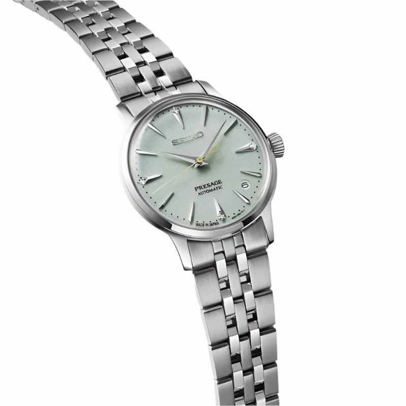 Seiko Presage ??Frozen Mojito?? Diamond Cocktail Time Ladies Watch SRPL63J1