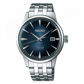 Seiko Presage Automatic Blue Face Cocktail Mens Watch SRPB41J1 