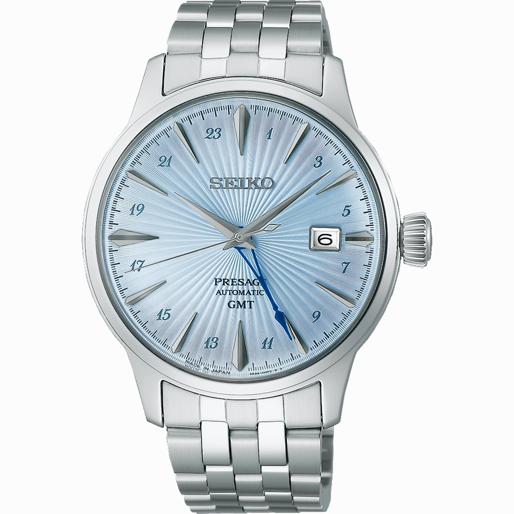 Seiko Presage Automatic GMT Stainless Steel Timepiece SSK037J 