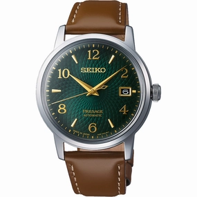 Seiko Presage Cocktail Mojito SRPE45J Affordable Leather Watch Leather Watch Discount