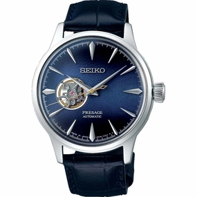 Seiko Presage SSA405J Blue Moon Cocktail Time Affordable Leather Watch Leather Watch Discount