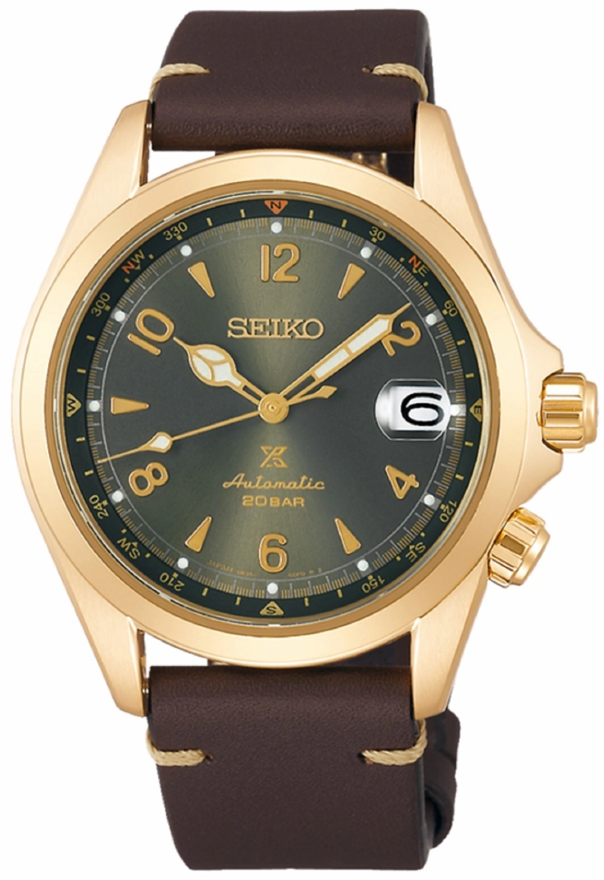 Seiko Prospex SPB210J1 Alpinist Automatic Watch Affordable Leather Watch Leather Watch Discount